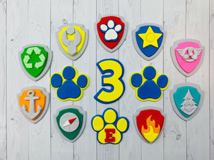 Paw Patrol Cupcake Toppers