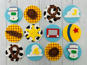 Toy, Boy, Girl Story Cupcake Toppers