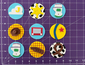 Toy, Boy, Girl Story Cupcake Toppers