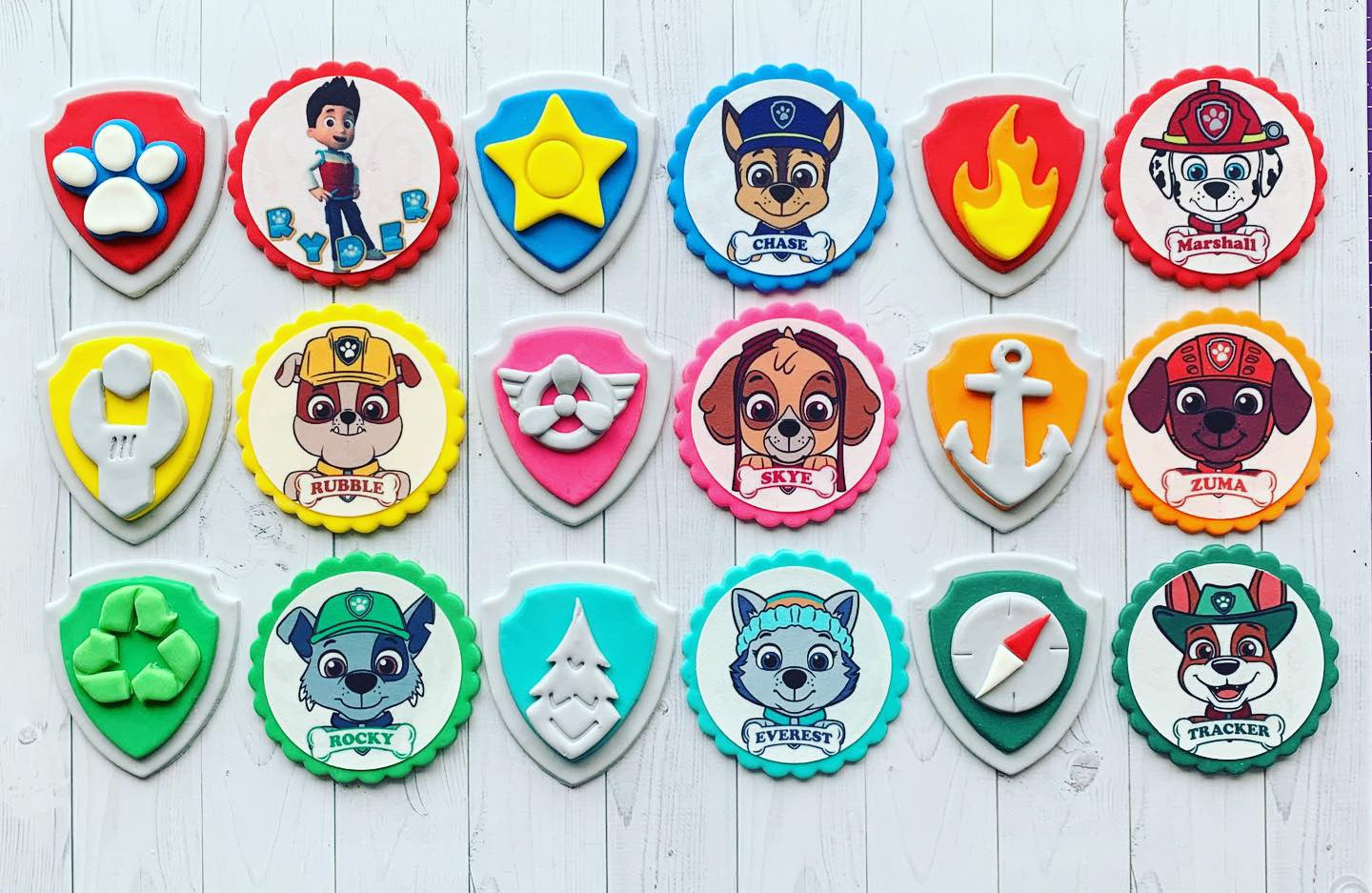 Paw Patrol Cupcake Toppers