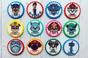 Paw Patrol Cupcake Toppers