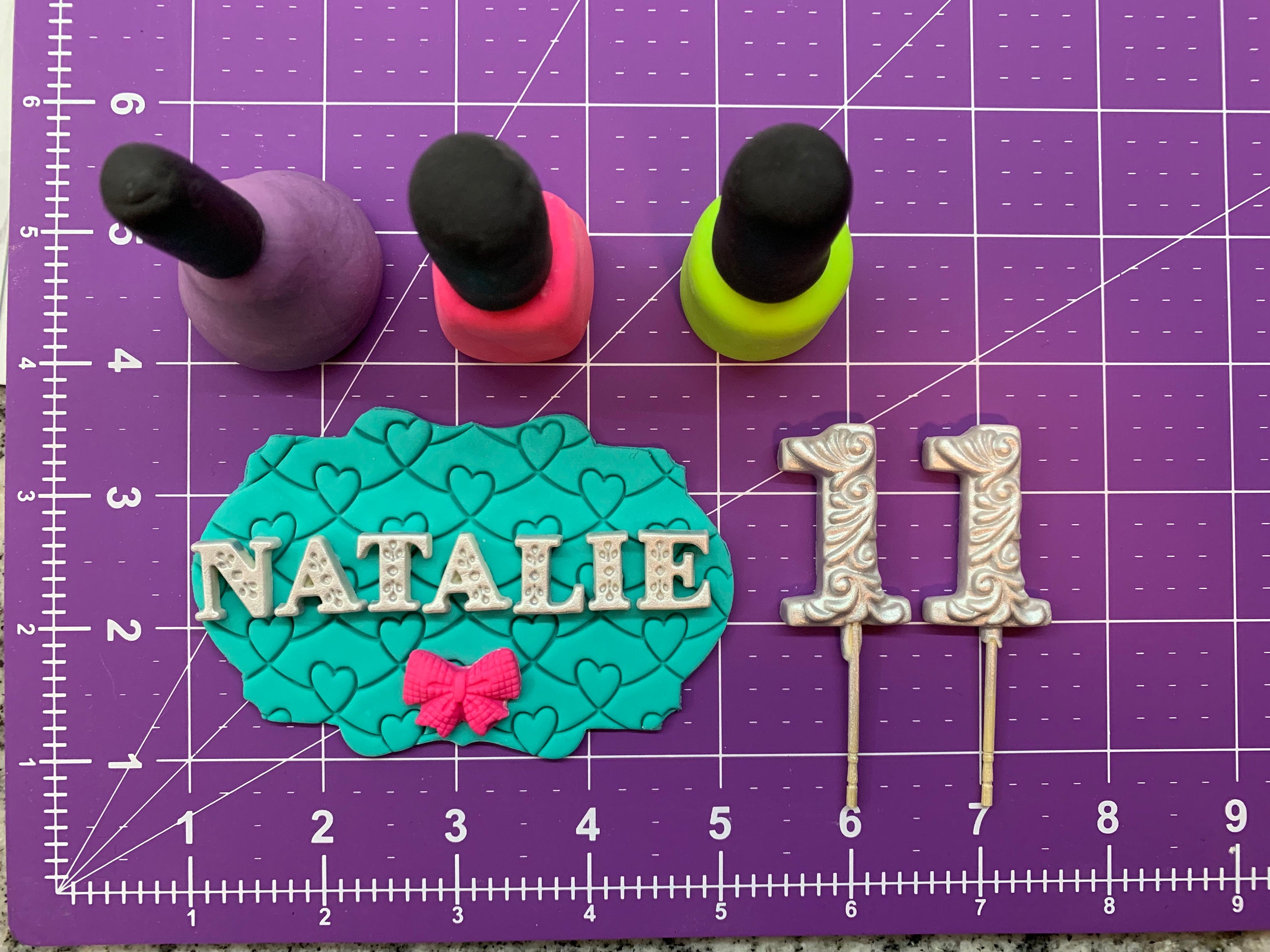 Nail Polish Cake Toppers