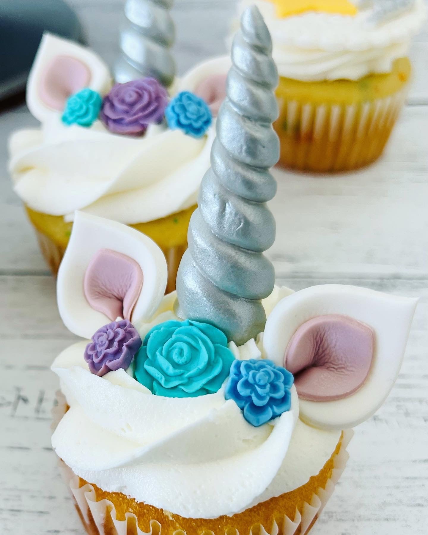 Unicorn Rainbow Cupcake Toppers