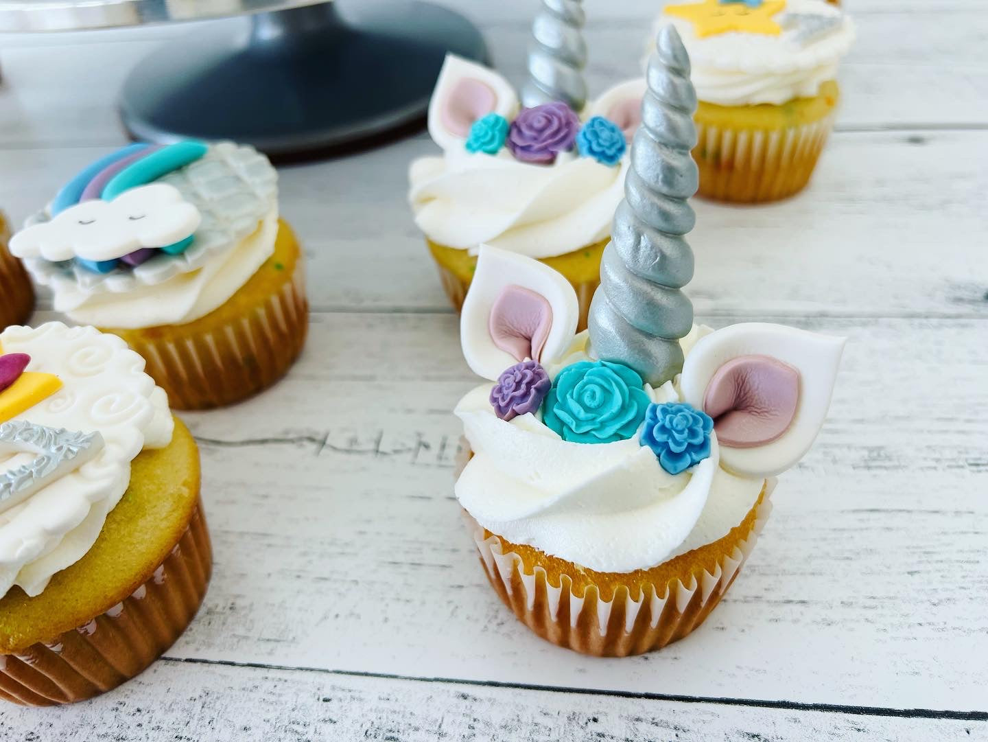 Unicorn Rainbow Cupcake Toppers